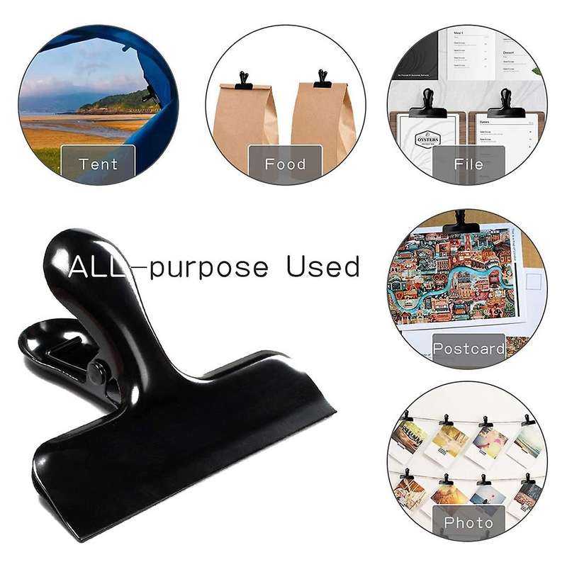 8pcs Bag Clips Heavy Duty Stainless Steel Chip Clips, Food Bags