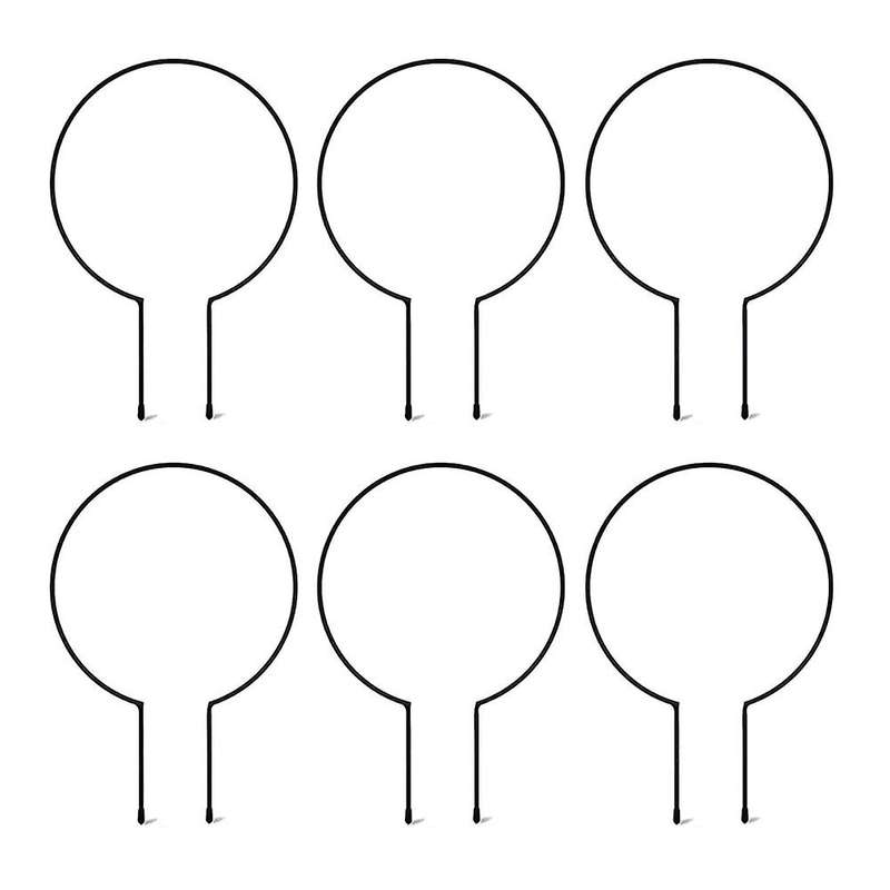 6 Pack Metal Green Plant Support for Plants Stand (round Shaped)