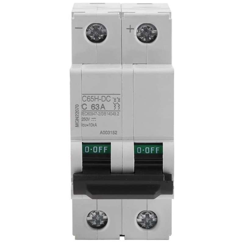250v Circuit Breaker for Solar Panels Grid System Din Rail Mount(63a)