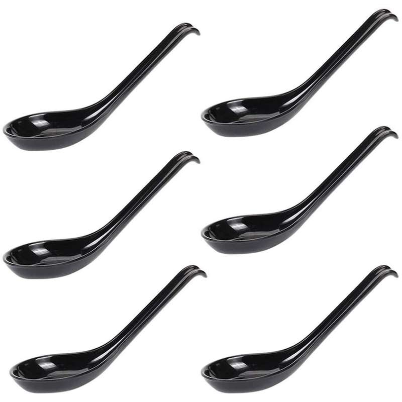 18 Pcs Japanese Style Spoons Rice Spoons Soup Spoons with Long Handle
