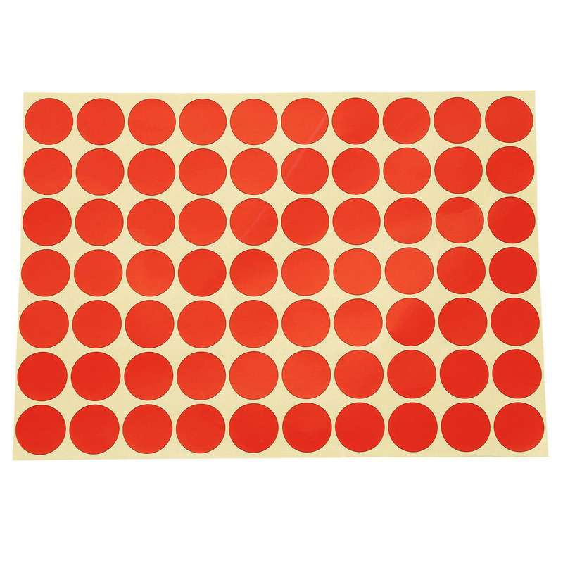 75x 19mm Circles Round Code Stickers Self Adhesive Sticky Labels Red