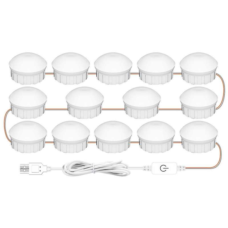 3 Colors Makeup Mirror Lamp Led Professional Press Dimming Dressing-c