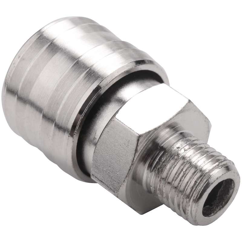 10 Pcs Male Female Quick Release Air Line Hose 1/4 Inch Bsp Connector