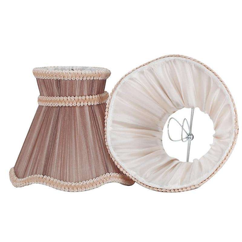 Candle Chandelier Lampshade Set Of 2 Clip On Drop Light Lampshade