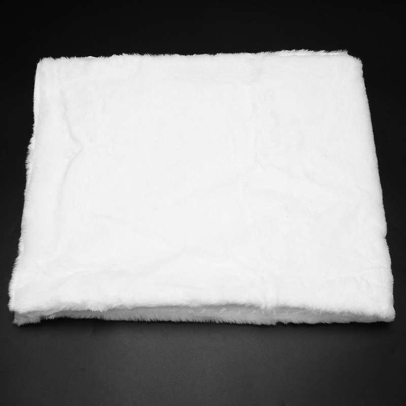 Christmas Table Runner 15 X 72 Inch Faux Fur White Plush(white)