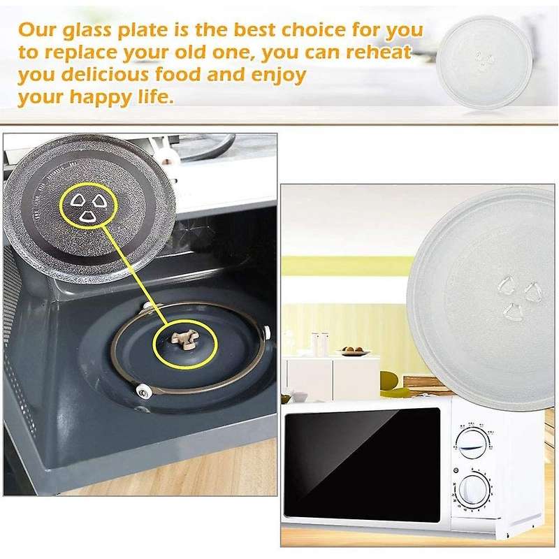 Microwave Plate Spare Durable Microwave Turntable Glass Plate