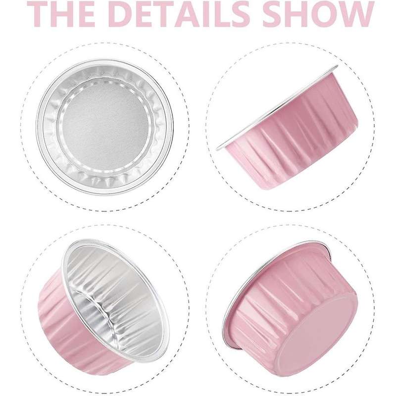 Pink, Cupcake Liners Cups Brulee Muffin Wrappers Baking Cup for Part