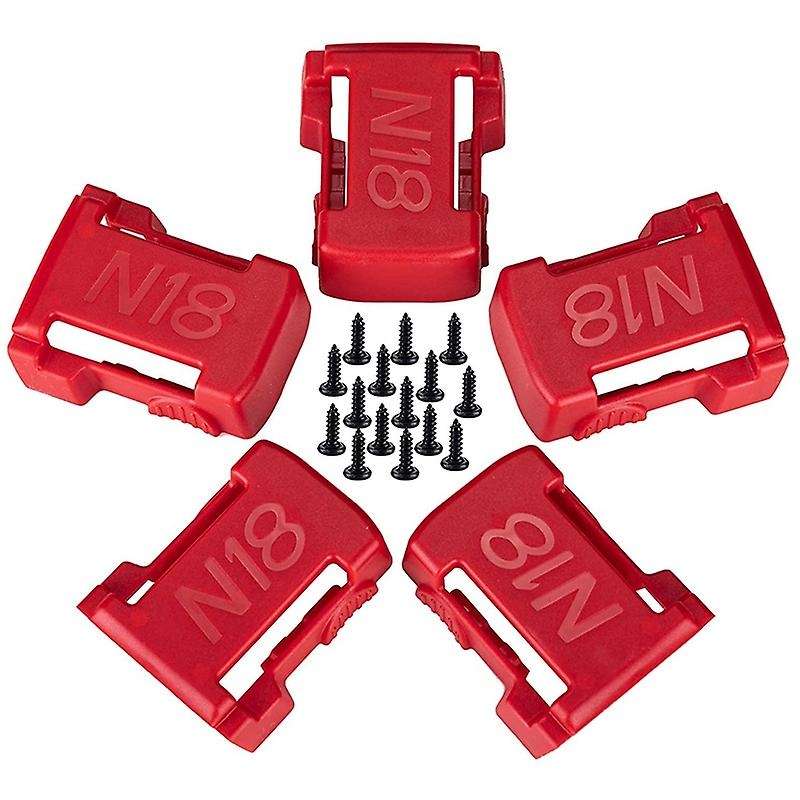 5 Pack Battery Holder for M18 Battery Fit for 48-11-1820 48-11-1850