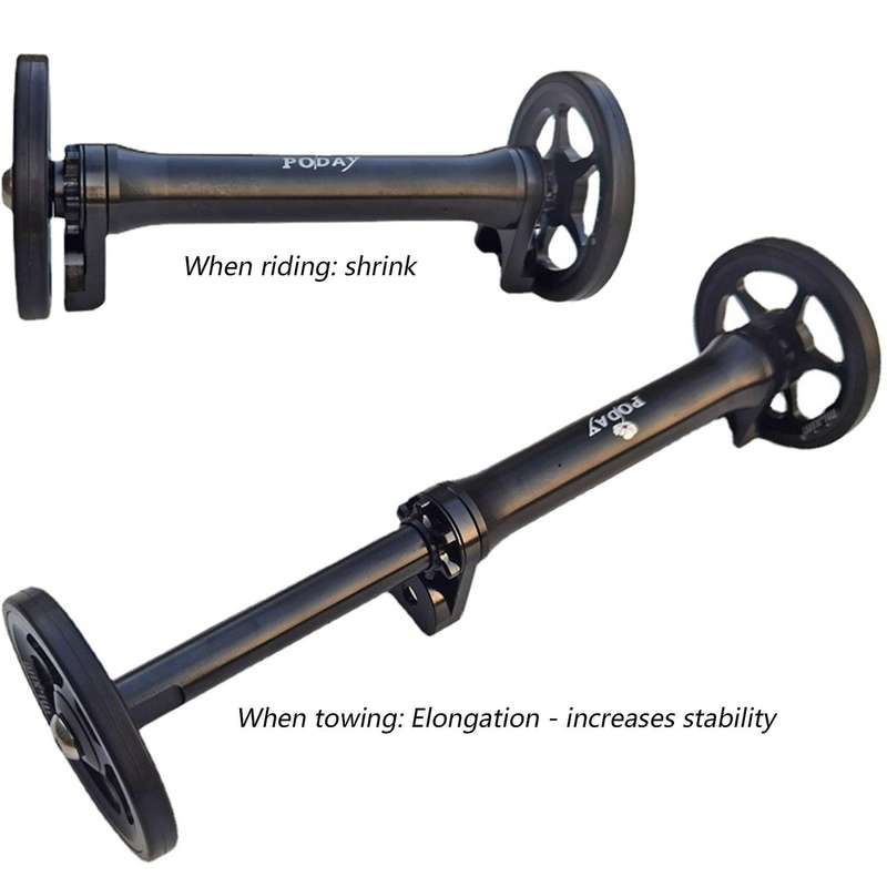 Poday Bike Extension Rod, for Brompton 3sixty Folding Bicycle Gold