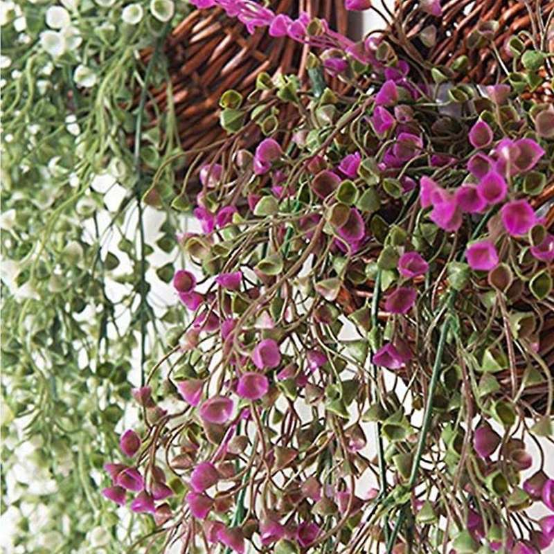 Artificial Flowers with Basket,for Garden/outdoors/home,purple