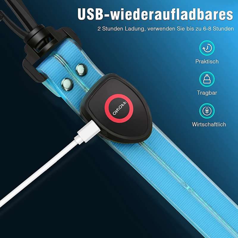 Flashing Light with Colourful Light,usb Rechargeable Kid Safety Light