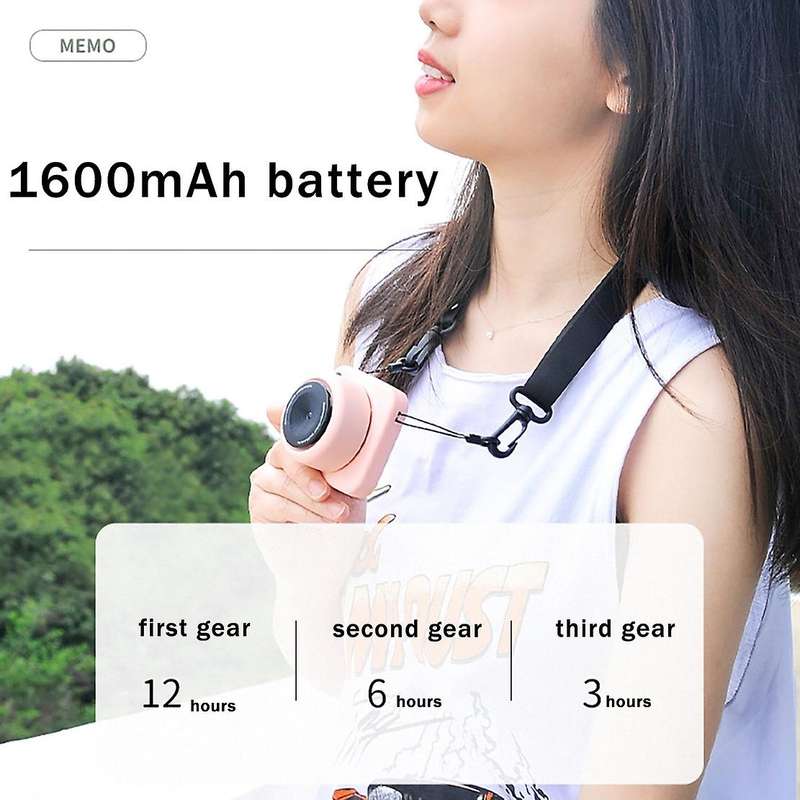 Camera Shape Hanging Neck Fan Portable Mini Camera Fan Usb A