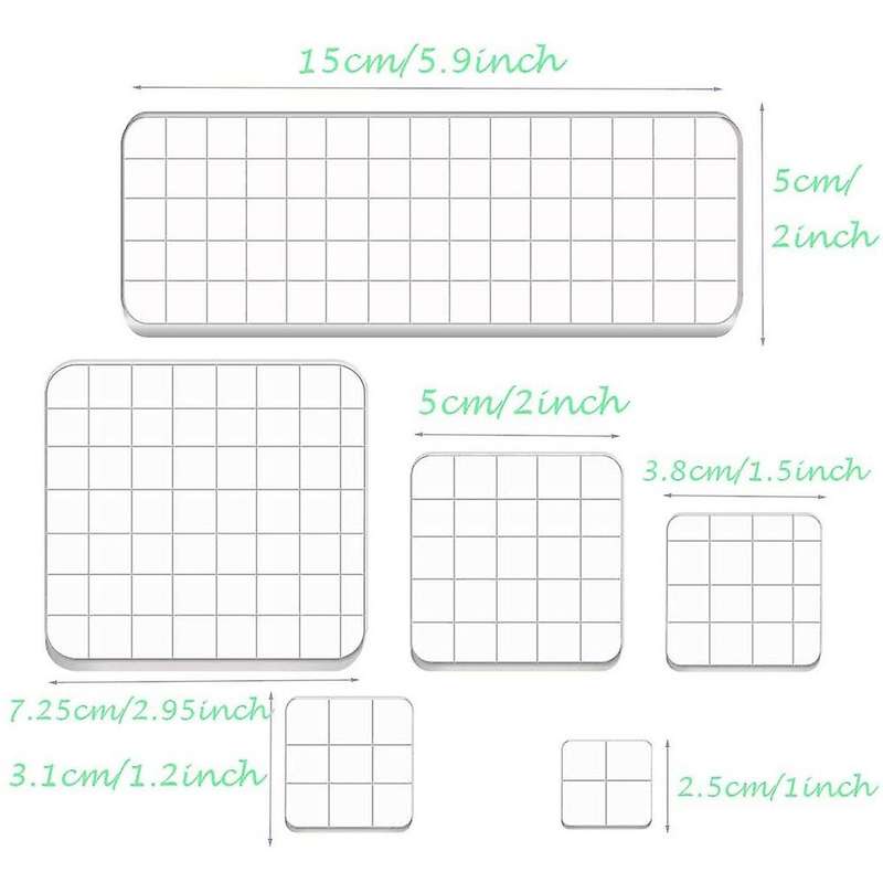 10 Pieces Stamp Blocks Acrylic Clear for Scrapbooking Crafts Stamp
