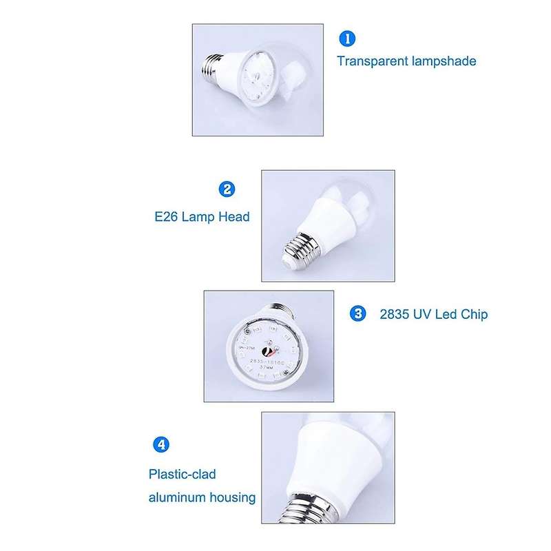 3pcs 10w Ultraviolet Uv Bulb Fluorescent Detection Uv Lamp