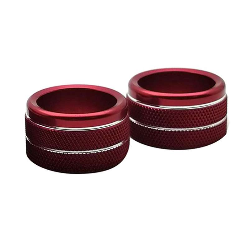 For Tundra 2014-2021 Air Conditioner Switch Cd Button Knob(red 3pcs)