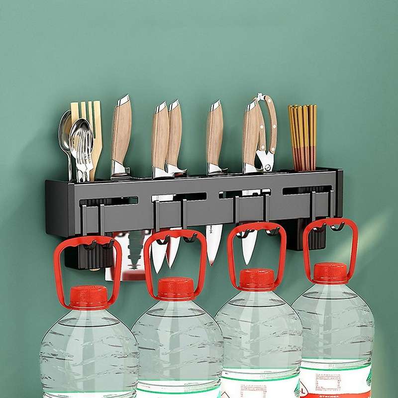 Stainless Steel Knife Kitchen Wall Mounted Shelf Rail Storage Holders