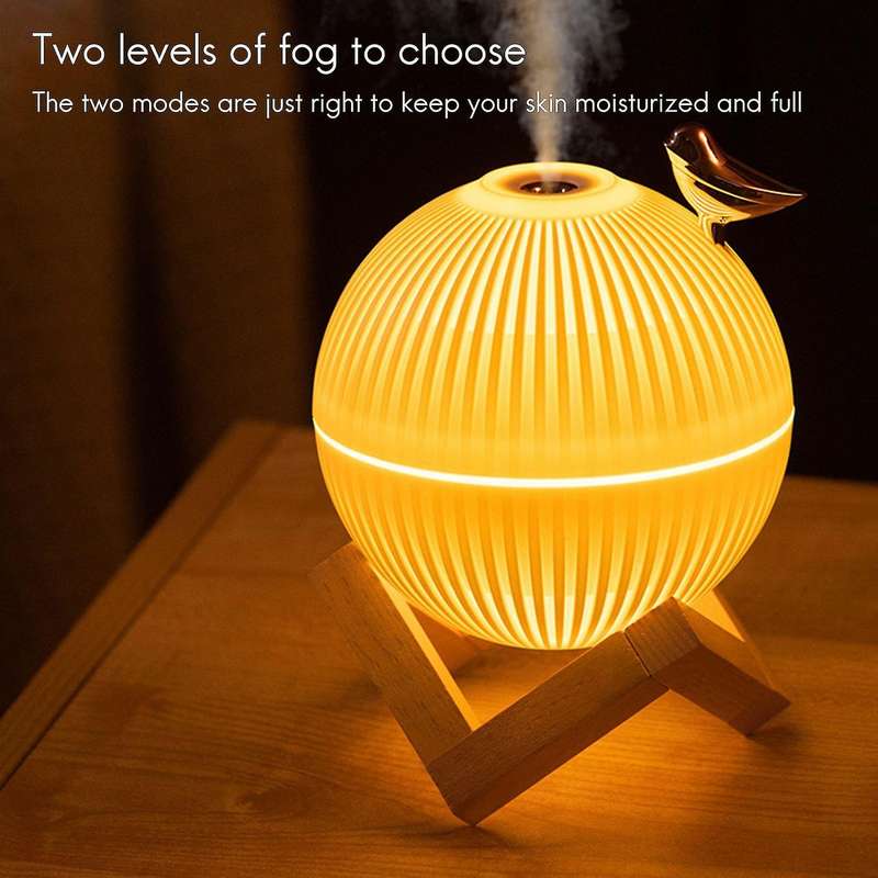 330ml Usb Cool Mist Maker Air Humidifier with Led Lamp for Home Kids