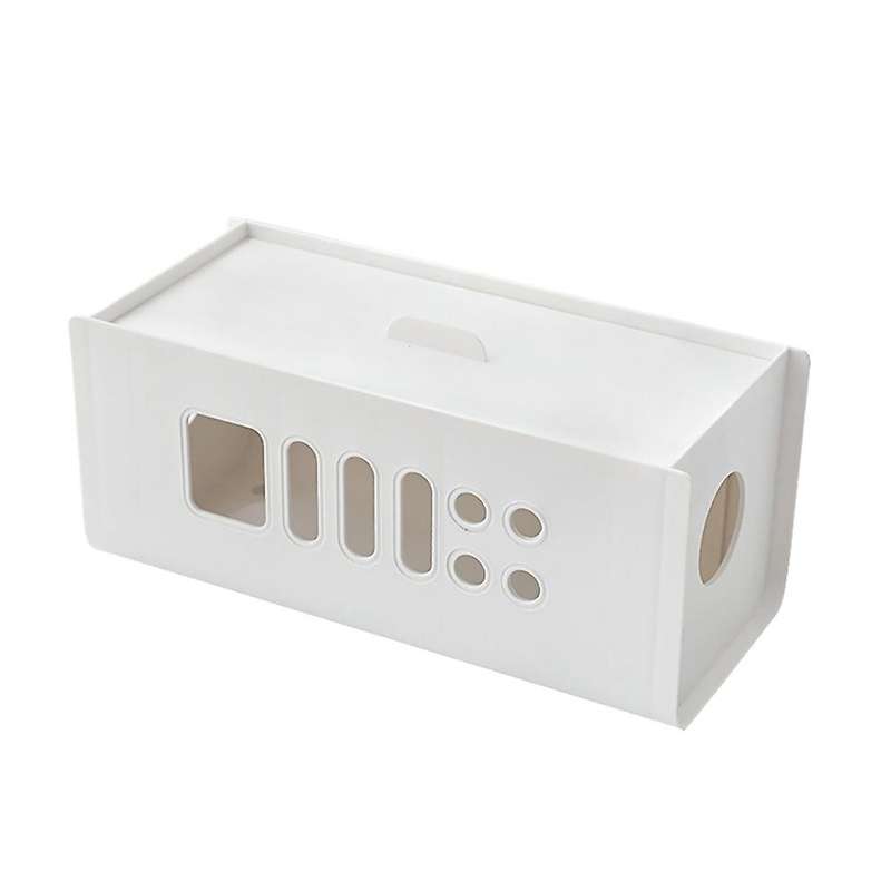 Cable Extension Cord Wire Bin Mobile Charger Electrical Holder(white)