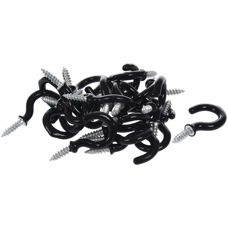 20pcs Double Prong Robe Hooks Coat Hooks Wall Mounted Hook for Home