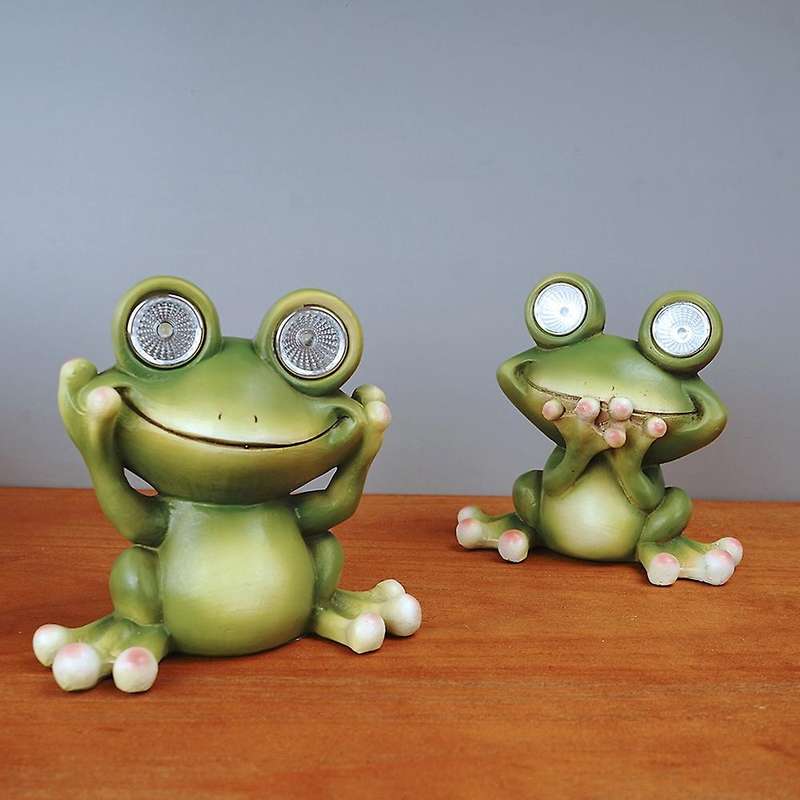 Garden Solar Lights Decor Frog Garden Lights for Walkway Pathway A