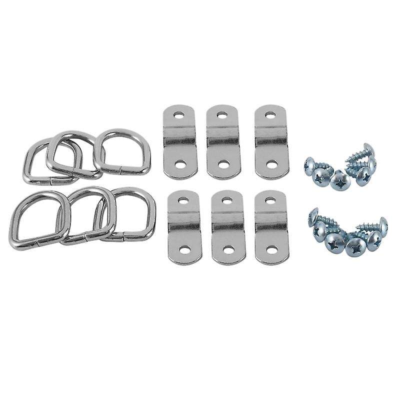 6-pack D Ring Surface Floor Mount Tie Down Ring with Screw