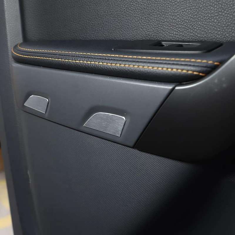 10pcs for Ford Ranger 2015-2022 Car Inner Door Panel Cover, Silver