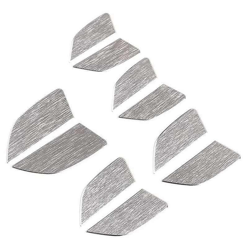 10pcs for Ford Ranger 2015-2022 Car Inner Door Panel Cover, Silver