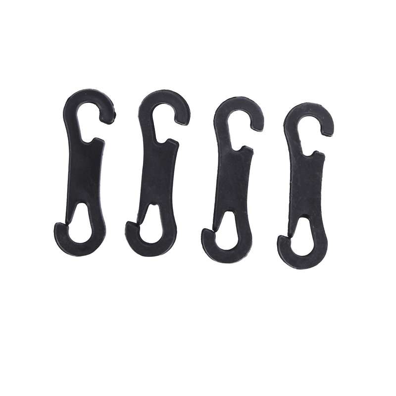4pcs Car Seat Cover Set Front Four Seasons Universal Soft(black)