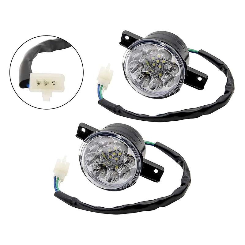 2pcs 12v Led Atv Front Headlight 125cc 150cc 250cc 300cc Headlights