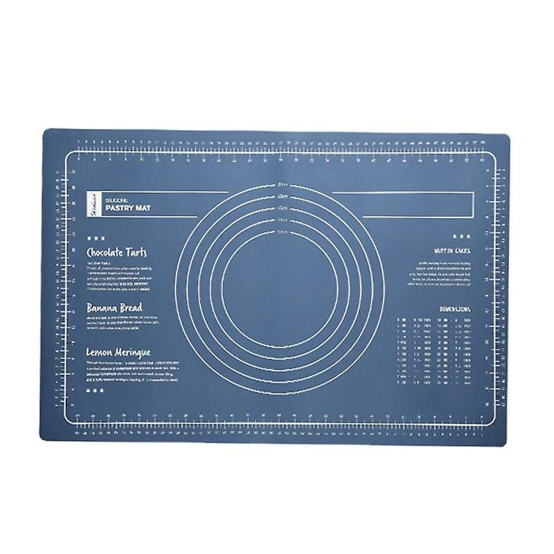 Silicone Kneading Pad Sheet Rolling Pin Baking Tool Blue