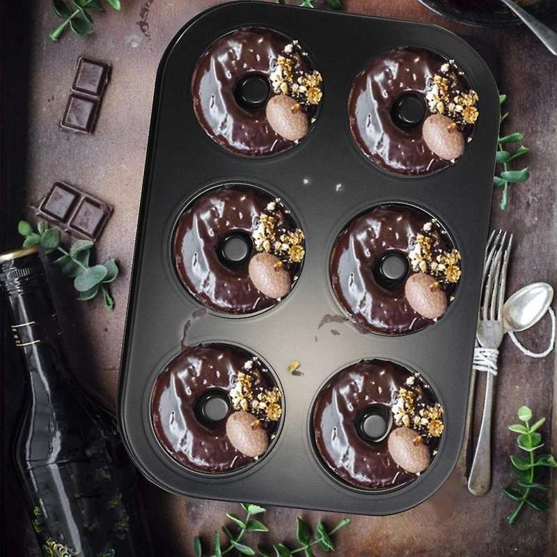 Donut Pan, Non-stick 6-cavity Donut Baking Pans, Donuts Mold
