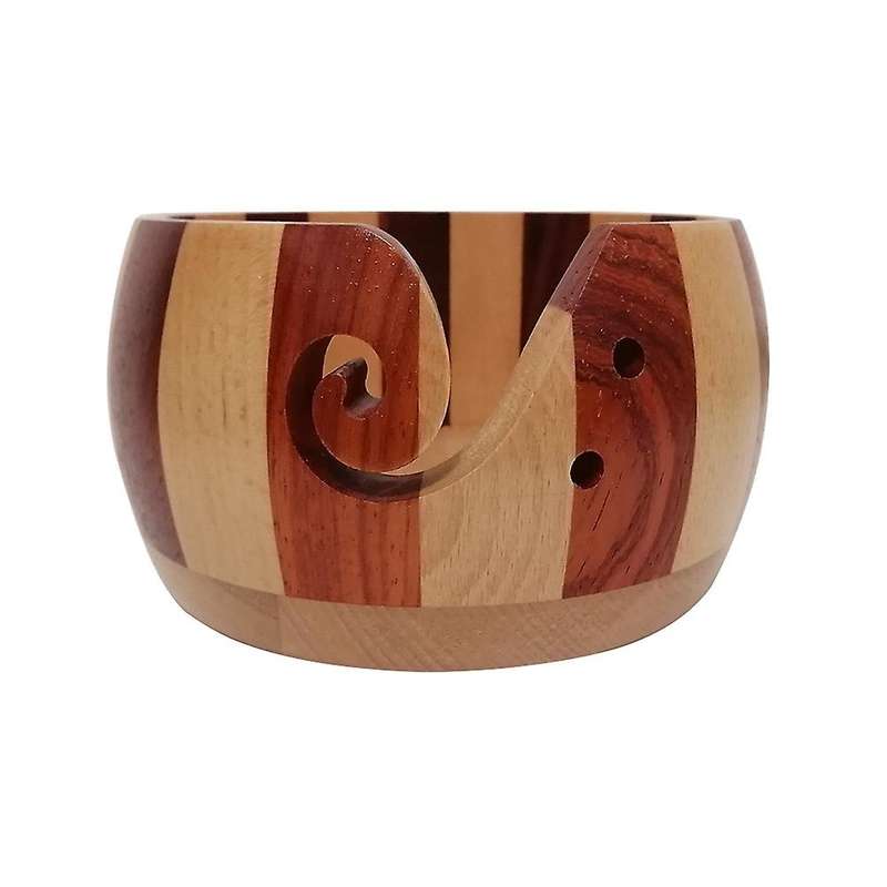 Handmade Knitting Yarn Storage Bowl Wool Crocheted Organizer,b