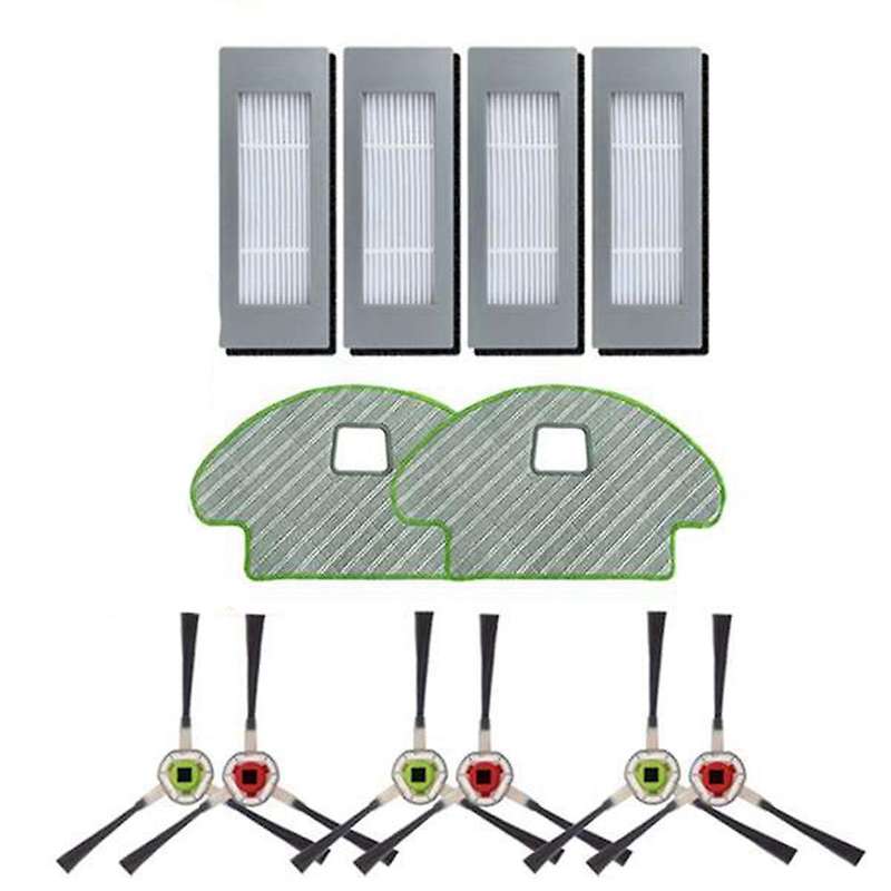 Side Brush Filters Mop Cloths Kit for Irobot Roomba Combo113 R113840