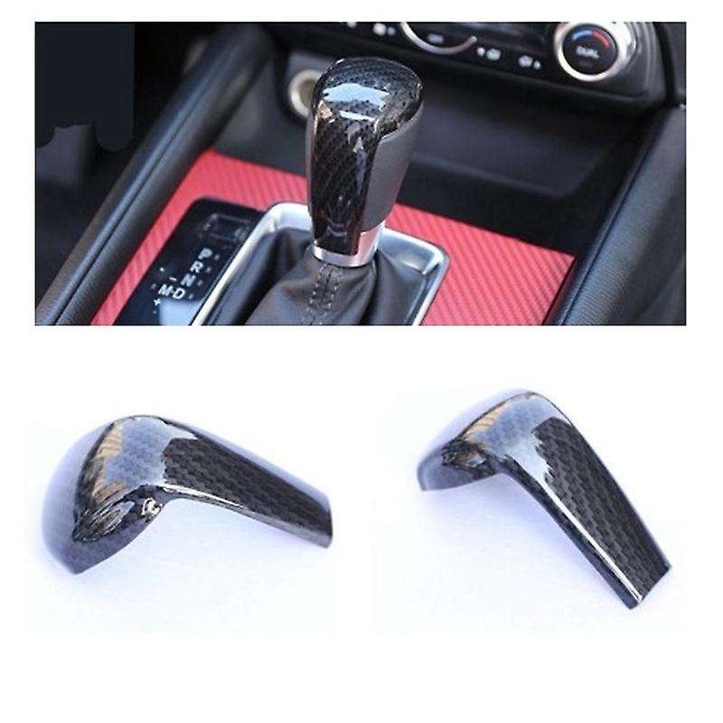 Carbon Fiber Car Gear Shift Knob Control Panel Cover for Mazda Cx-5