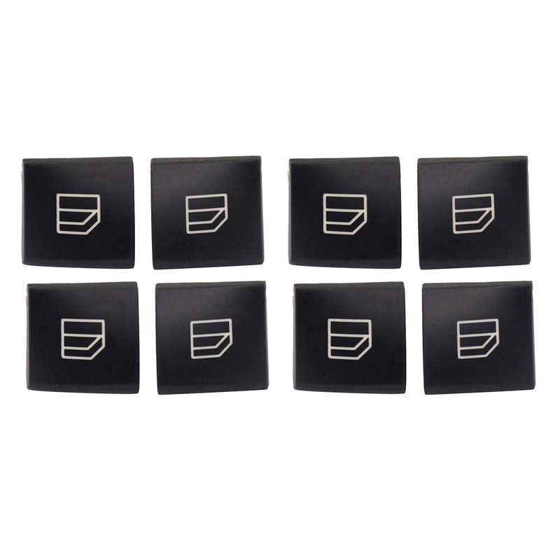 4pcs Driver Window Switch Button Covers for Mercedes Benz