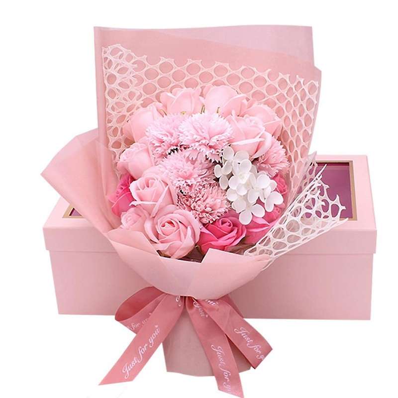 Valentine's Day Gift Artificial Flowers Flowers Rose Bouquet Green