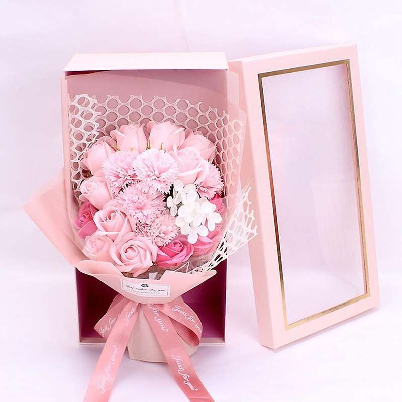 Valentine's Day Gift Artificial Flowers Flowers Rose Bouquet Green