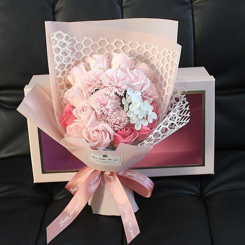 Valentine's Day Gift Artificial Flowers Flowers Rose Bouquet Green