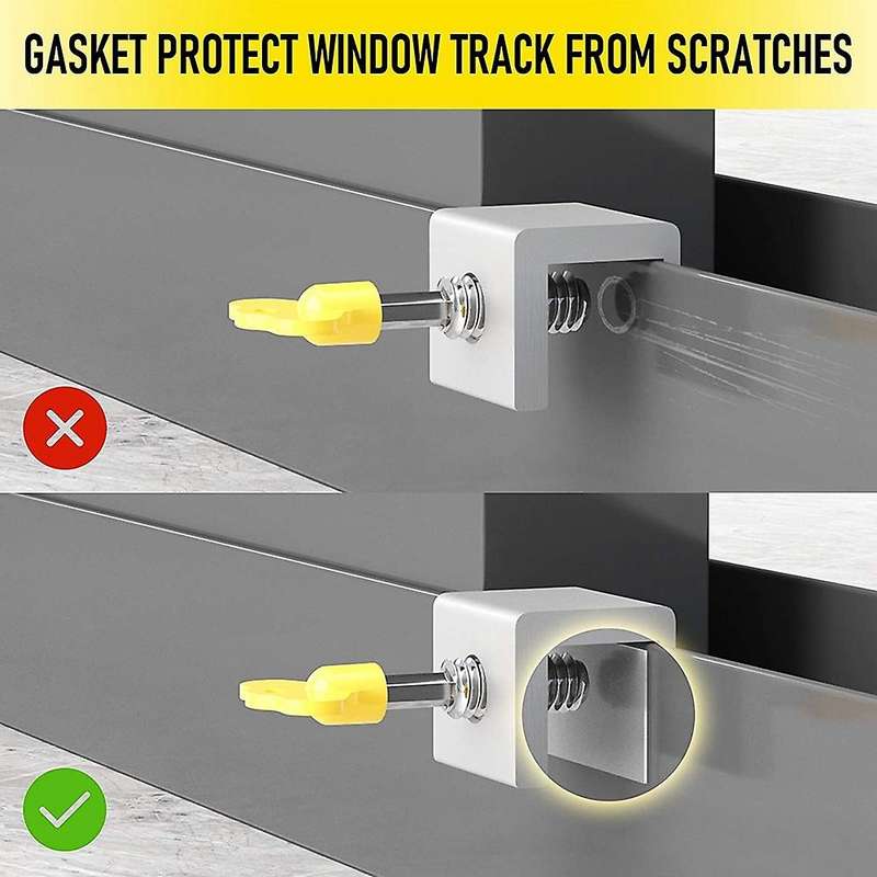 8sets Sliding Window Locks,with Key for Home,office and Public Places