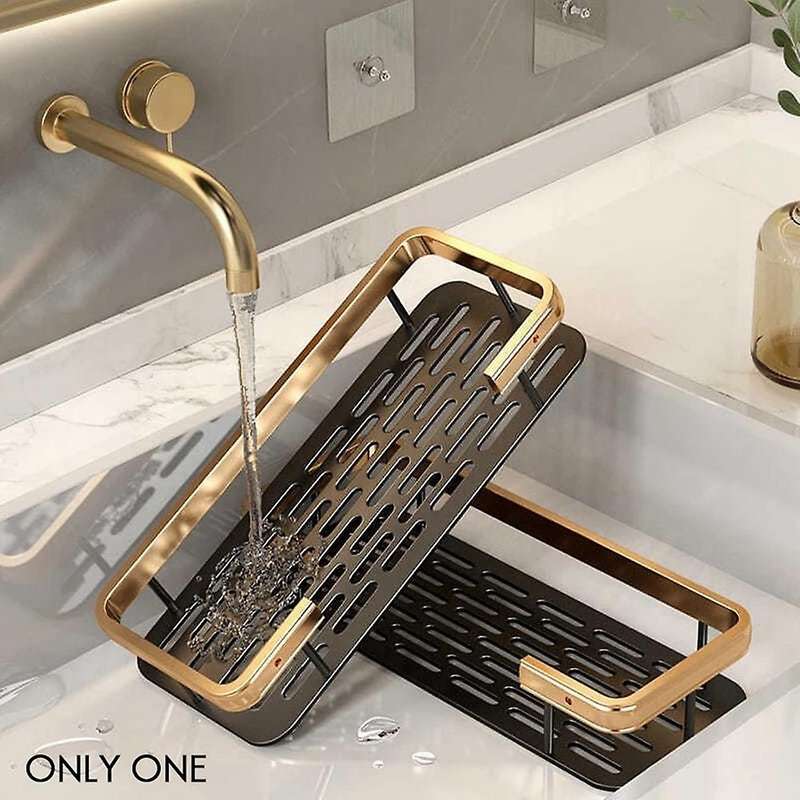 Aluminium Wall Mounted Bathroom Storage Rack Kitchen Spices Organizer