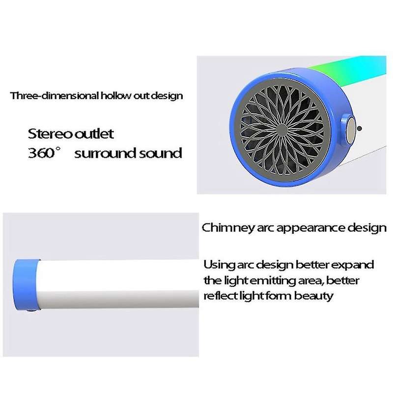 10w Magnetic Hook Rgb Colorful Music Lights Led Lamp for Home Travel