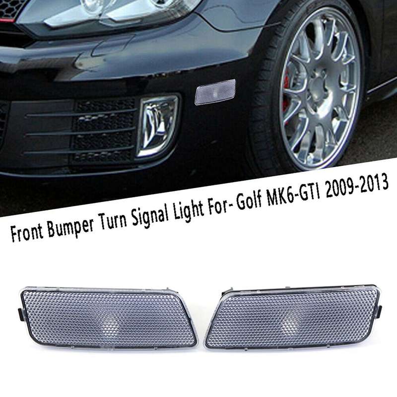 Front Bumper Turn Side Marker Light For-golf Mk6- 09-13 White