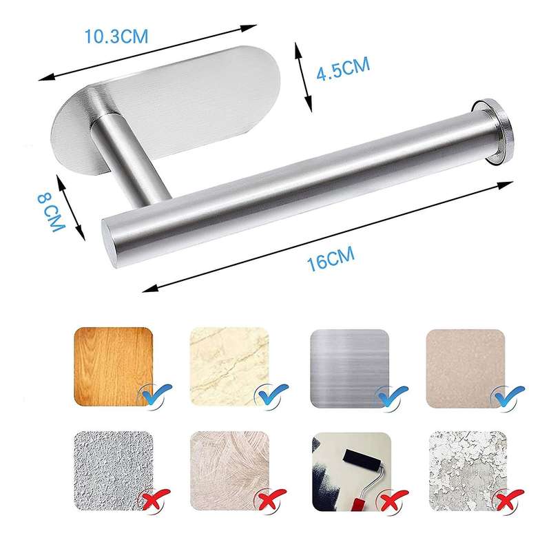 Punch-free Bathroom Accessories, Tissue Holder, Toilet Roll Holder