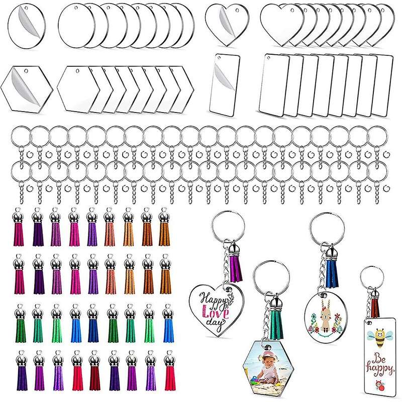 Acrylic Keychain Blanks,for Vinyl with Acrylic Blanks, Keychain