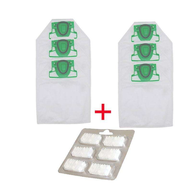 1 Pallet Freshener 6-piece Dust Bag for Folletto Vorwerk Kobold Vk200