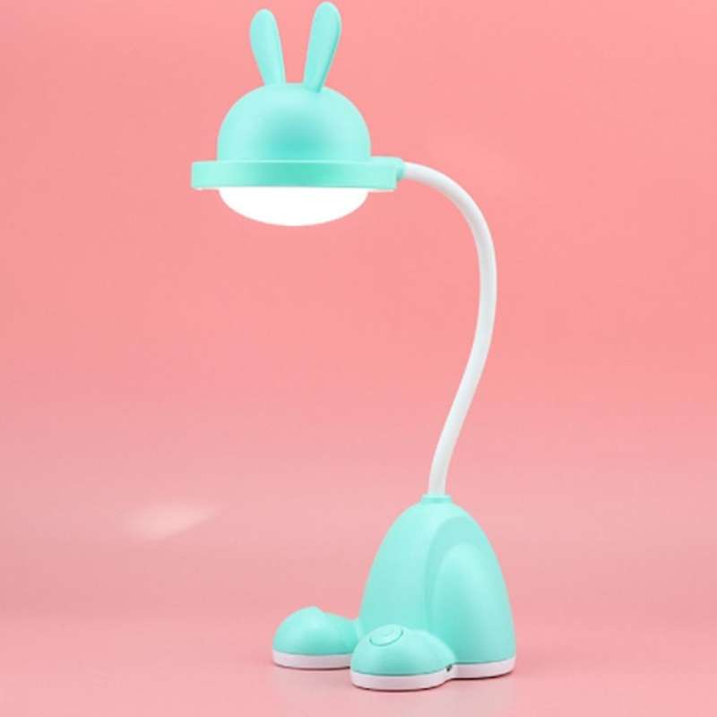 Rabbit Led Table Lamp Kids Desk Bunny Night Light Bedroom Decor Pink