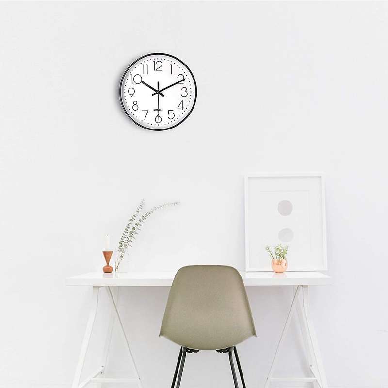 10 Inch Silent Non-ticking Wall Clock,battery, for Office School Home