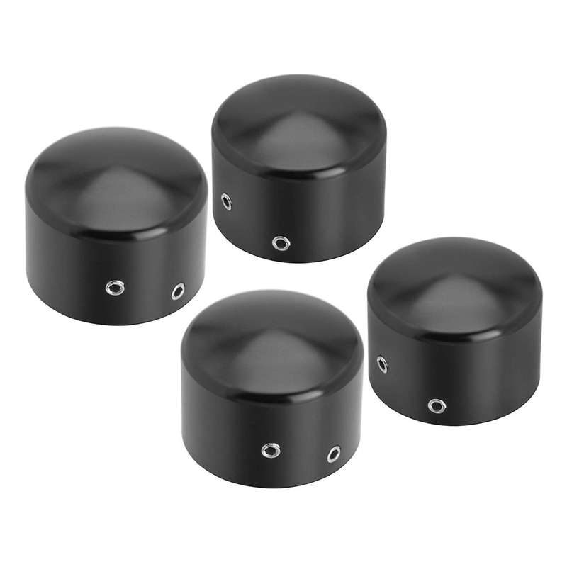 Black Front Axle Nut Cover Cap
