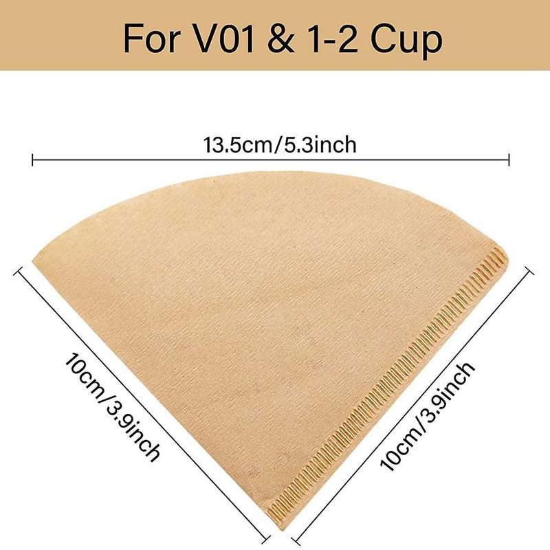 Small Coffee Filter V60 Size 01 Disposable Cone Coffee Filter Paper