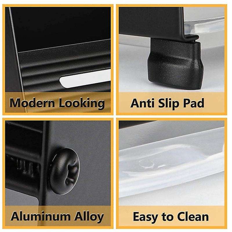 Kitchen Sink Caddy Organizer, Soap Holder, Countertop Sponge Rack